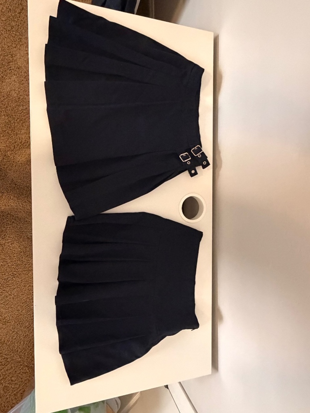 NEXT Girls Navy School Uniform Pleated Skirts Sizes 8 & 9